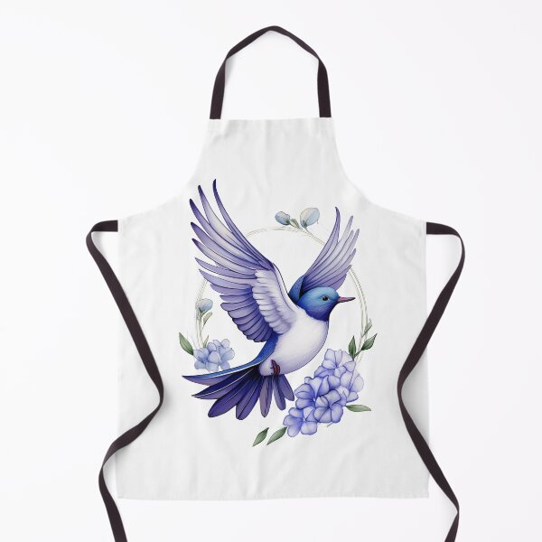Artikelvorschau, Freude an der Freiheit | Kunst: Blauer Vogel fliegt durch Blumen entworfen und verkauft von RS-Globalist-.