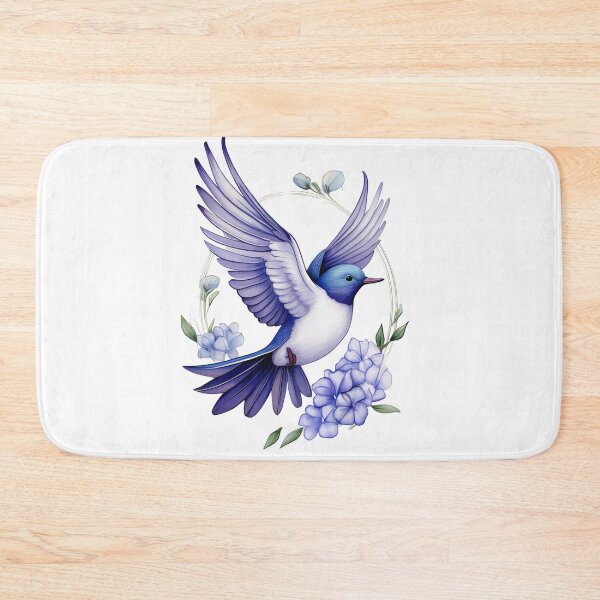 Item preview, Joy of Freedom | Blue Bird Flying Through Flowers Art designed and sold by RS-Globalist-.