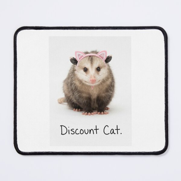 Item preview, Discount cat Opossum funny sarcastic sarcasm cat kitten kitty parody christmas birthday designed and sold by CheeseBlueprint.