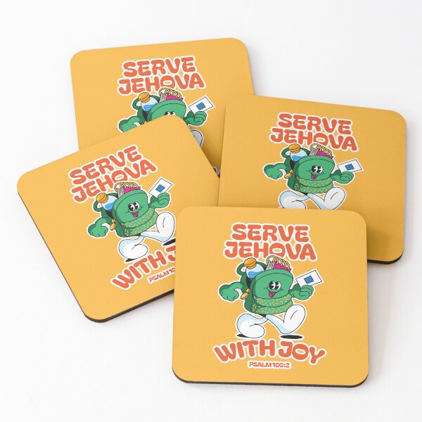 Item preview, Serve Jehovah with Joy – Psalm 100:2 | JW designed and sold by Whim & Verse Studio.