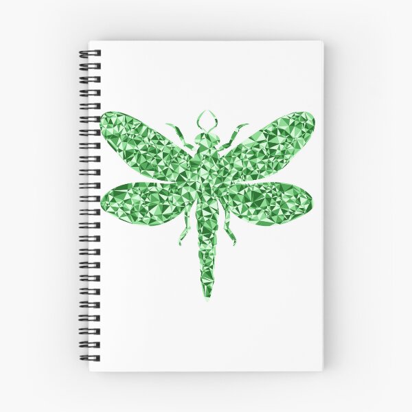 Item preview, Dragonfly Green Triangular Mosaic Silhouette Design designed and sold by DymondDesigns.