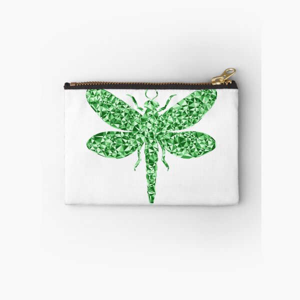 Item preview, Dragonfly Green Triangular Mosaic Silhouette Design designed and sold by DymondDesigns.