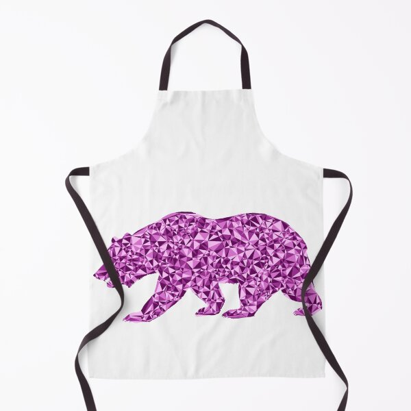 Item preview, Ferocious Bear Pink Triangular Mosaic Silhouette Design designed and sold by DymondDesigns.