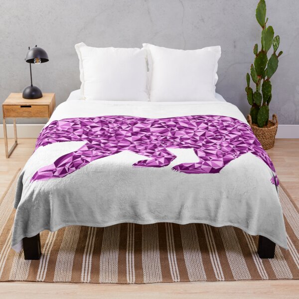 Item preview, Ferocious Bear Pink Triangular Mosaic Silhouette Design designed and sold by DymondDesigns.