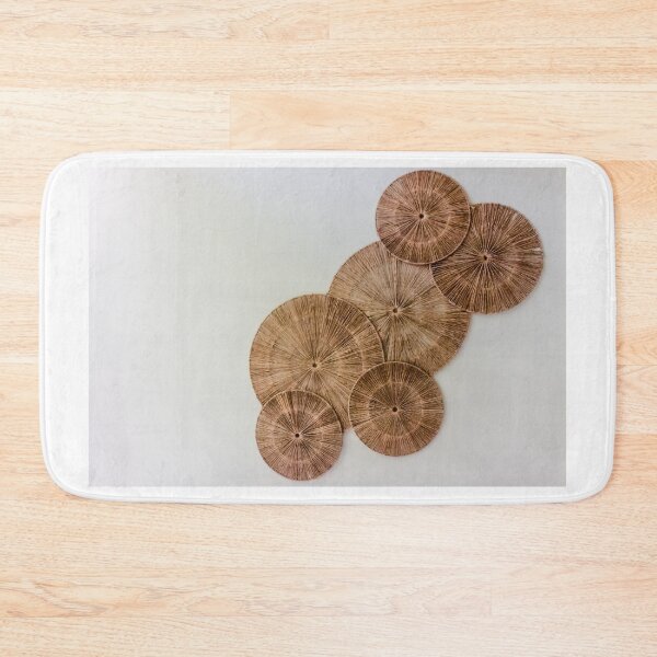 Item preview, Rattan Woven Wall Decor Set of Round Wicker Discs in Neutral Boho Interior designed and sold by Nmallia.