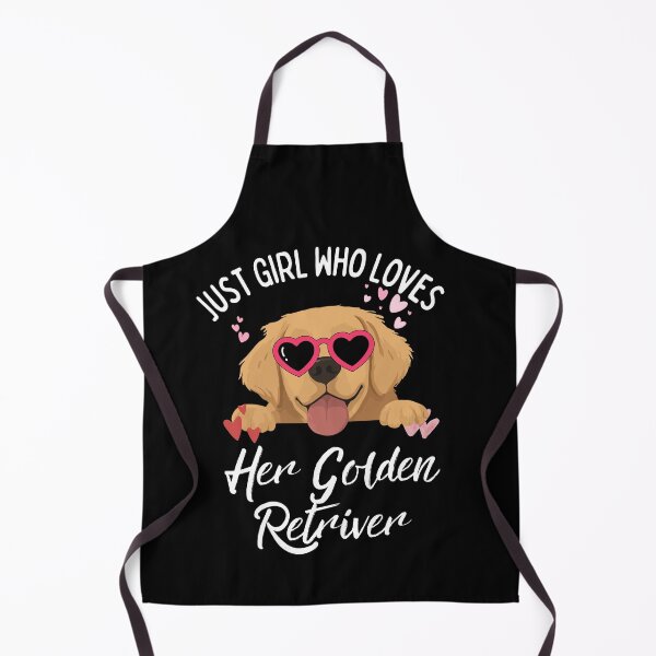 Item preview, Just A Girl Who Loves Her Golden Retriever Cute Heart Glasses Puppy designed and sold by Fateh-Kro ⭐⭐⭐⭐⭐.
