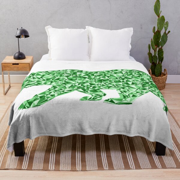 Item preview, Ferocious Bear Green Triangular Mosaic Silhouette Design designed and sold by DymondDesigns.