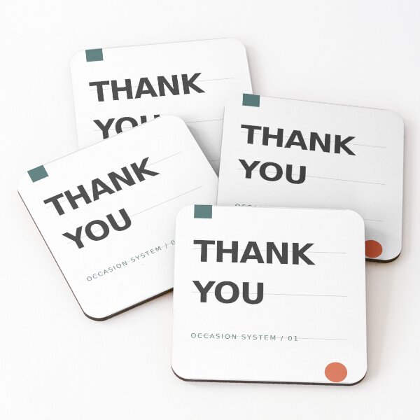 Item preview, Thank You Minimalist Typographic Design designed and sold by NiloStudio.