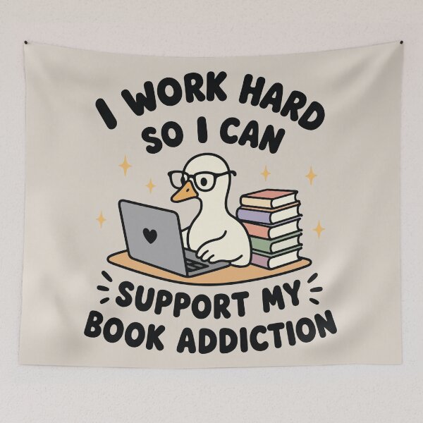 Item preview, I work hard so I can support my book addition  designed and sold by BrownHorse90s.