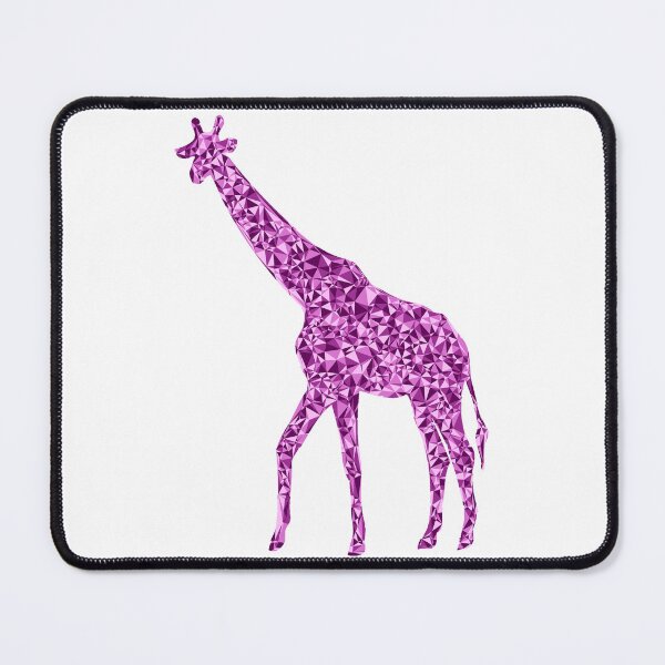 Item preview, Giraffe Pink Triangular Mosaic Silhouette Design designed and sold by DymondDesigns.