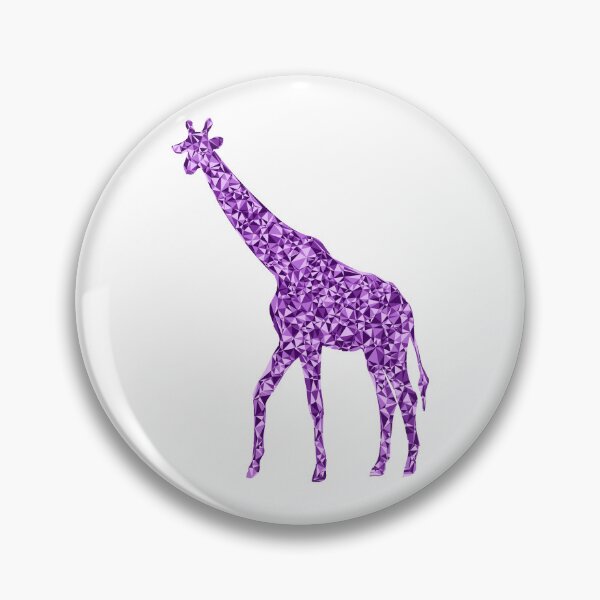 Item preview, Giraffe Purple Triangular Mosaic Silhouette Design designed and sold by DymondDesigns.