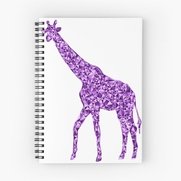 Item preview, Giraffe Purple Triangular Mosaic Silhouette Design designed and sold by DymondDesigns.