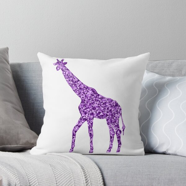 Item preview, Giraffe Purple Triangular Mosaic Silhouette Design designed and sold by DymondDesigns.