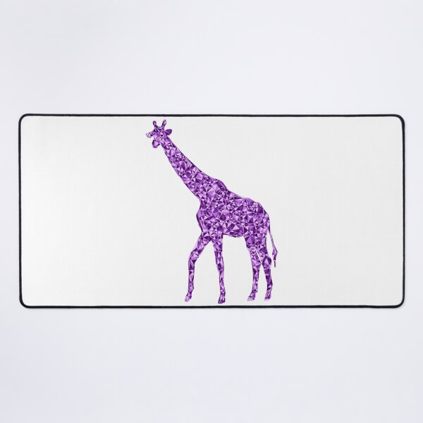 Item preview, Giraffe Purple Triangular Mosaic Silhouette Design designed and sold by DymondDesigns.