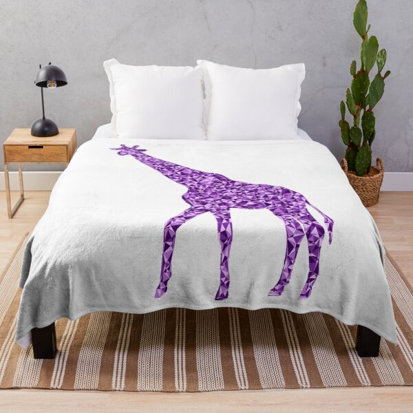 Item preview, Giraffe Purple Triangular Mosaic Silhouette Design designed and sold by DymondDesigns.