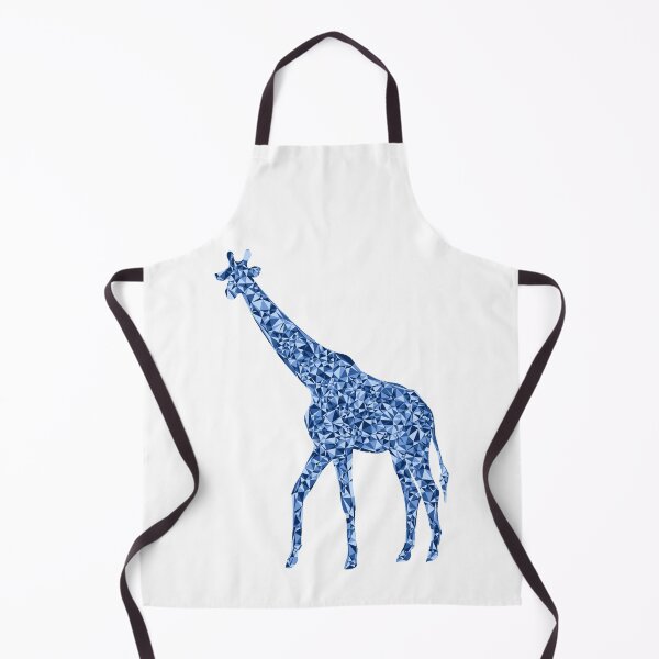 Item preview, Giraffe Blue Triangular Mosaic Silhouette Design designed and sold by DymondDesigns.