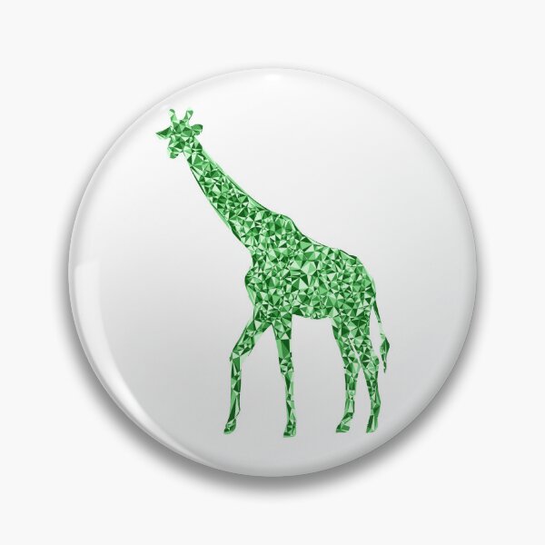 Item preview, Giraffe Green Triangular Mosaic Silhouette Design designed and sold by DymondDesigns.