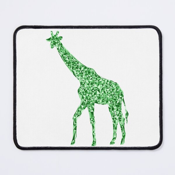 Item preview, Giraffe Green Triangular Mosaic Silhouette Design designed and sold by DymondDesigns.