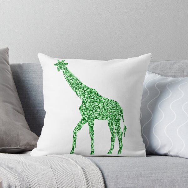 Item preview, Giraffe Green Triangular Mosaic Silhouette Design designed and sold by DymondDesigns.