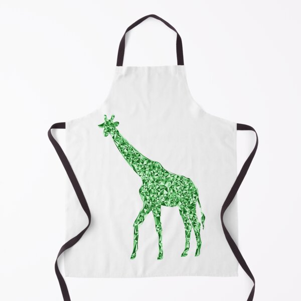 Item preview, Giraffe Green Triangular Mosaic Silhouette Design designed and sold by DymondDesigns.