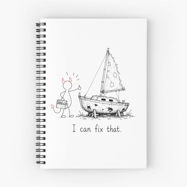 Item preview, I Can Fix That – Funny Sailboat Restoration Humor designed and sold by byMosia.