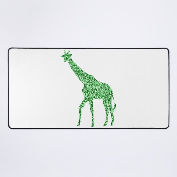 Item preview, Giraffe Green Triangular Mosaic Silhouette Design designed and sold by DymondDesigns.