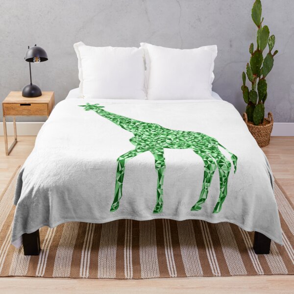 Item preview, Giraffe Green Triangular Mosaic Silhouette Design designed and sold by DymondDesigns.