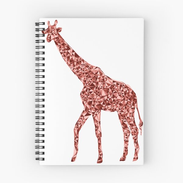 Item preview, Giraffe Red Triangular Mosaic Silhouette Design designed and sold by DymondDesigns.