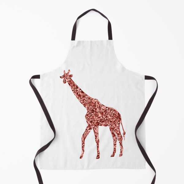 Item preview, Giraffe Red Triangular Mosaic Silhouette Design designed and sold by DymondDesigns.