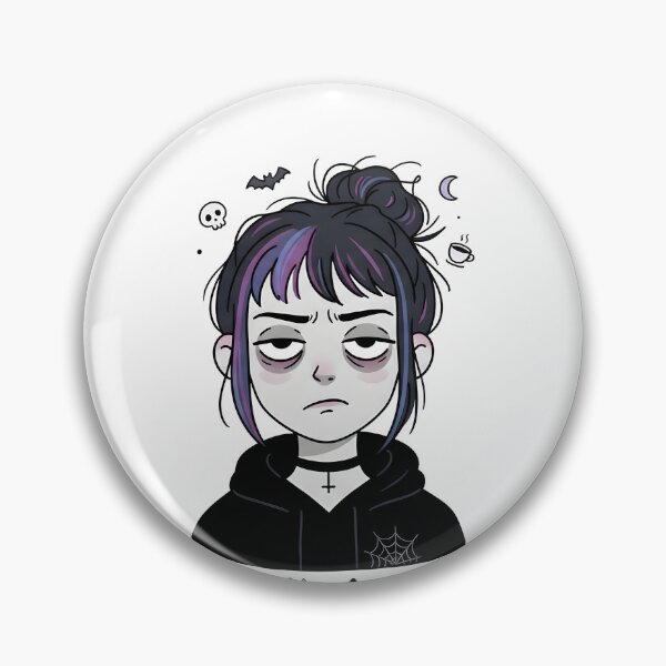 Item preview, Currently Avoiding the Living Goth Introvert Aesthetic Girl designed and sold by OH-MY-GOTH.