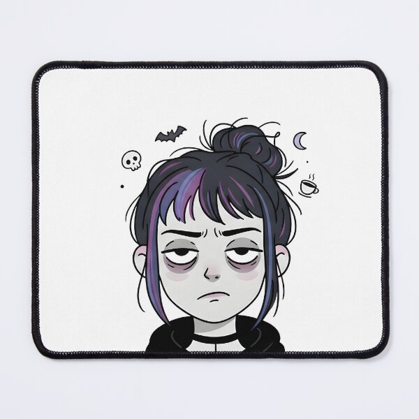 Item preview, Currently Avoiding the Living Goth Introvert Aesthetic Girl designed and sold by OH-MY-GOTH.
