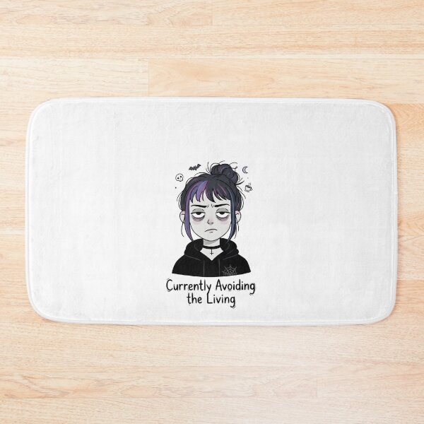 Item preview, Currently Avoiding the Living Goth Introvert Aesthetic Girl designed and sold by OH-MY-GOTH.