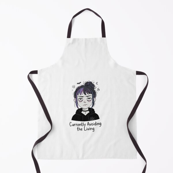 Item preview, Currently Avoiding the Living Goth Introvert Aesthetic Girl designed and sold by OH-MY-GOTH.