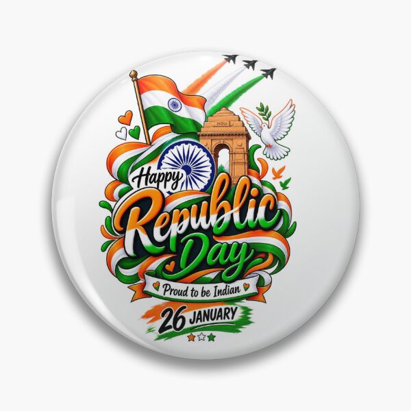Item preview, Happy Republic Day 26 January | Proud to Be Indian | India Patriotic Sticker designed and sold by Ishratparween11.