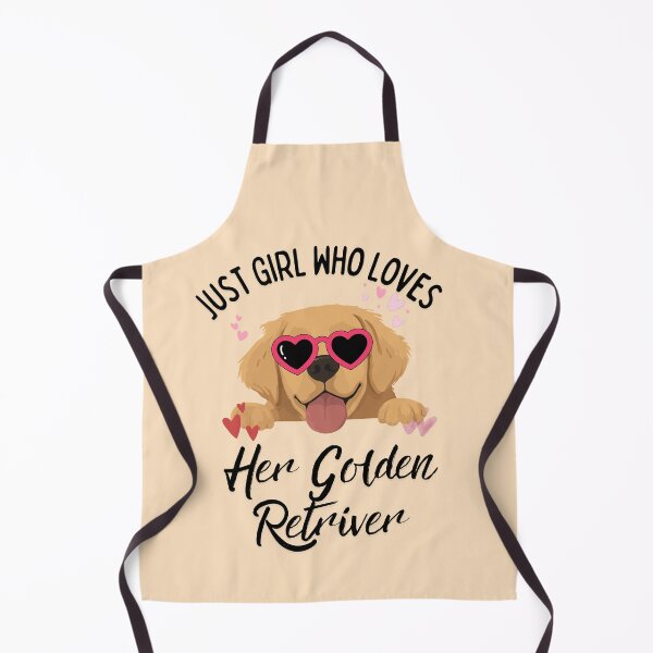 Item preview, Just A Girl Who Loves Her Golden Retriever Cute Heart Glasses Puppy designed and sold by Fateh-Kro ⭐⭐⭐⭐⭐.