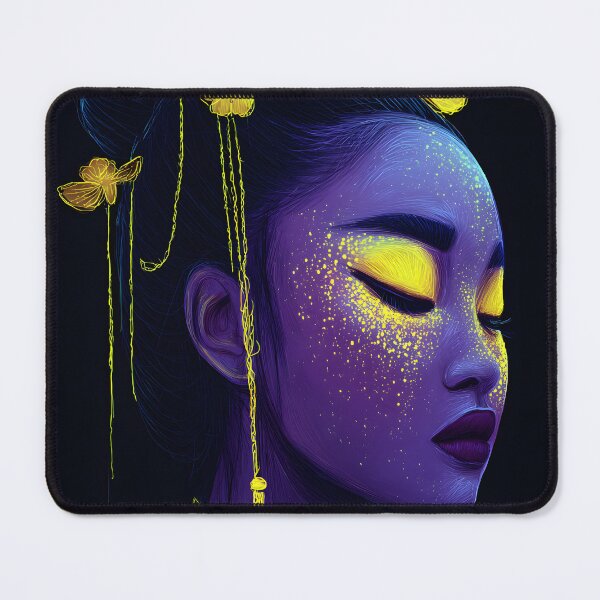 Item preview, Elegant Abstract Portrait with Yellow Accents designed and sold by Artessie.