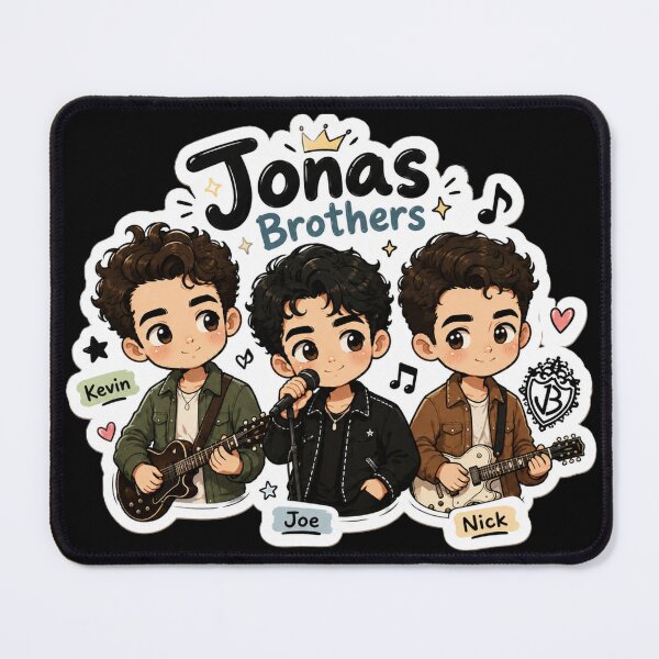 Item preview, Cute Jonas Brothers Chibi Sticker Pack designed and sold by NutSkyArt.