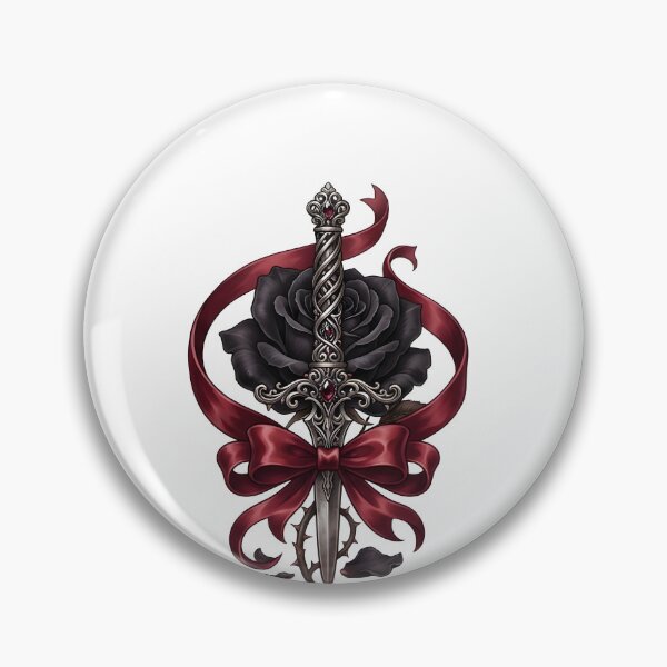 Item preview, Velvet Heart Poison Soul Dark Romance Dagger & Rose designed and sold by OH-MY-GOTH.
