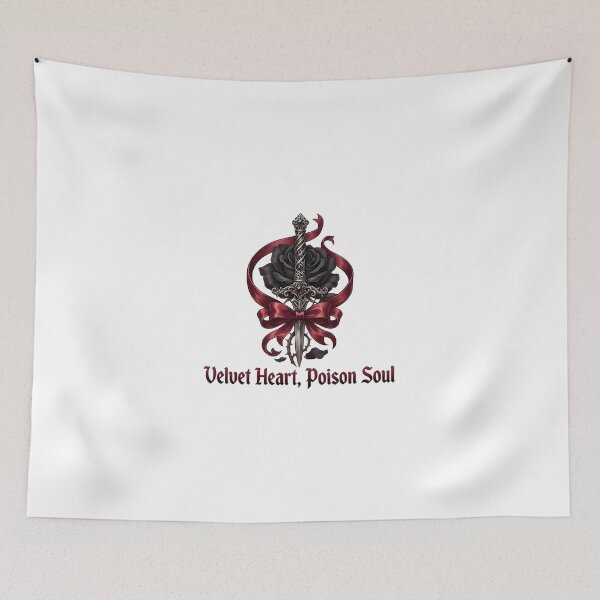 Item preview, Velvet Heart Poison Soul Dark Romance Dagger & Rose designed and sold by OH-MY-GOTH.