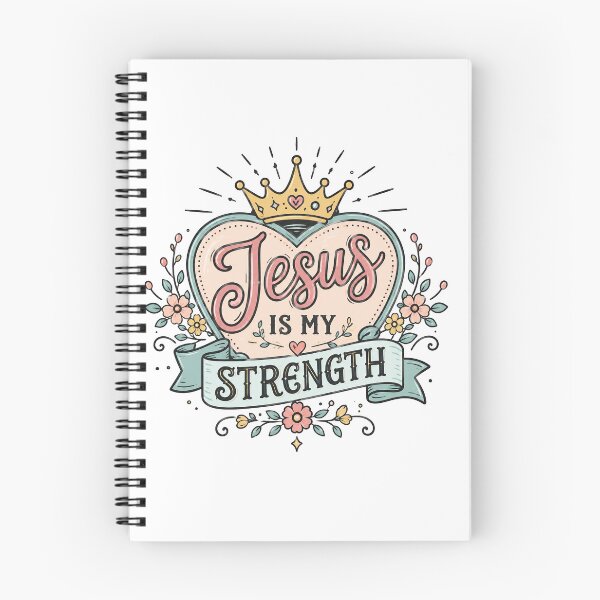 Item preview, Christian Inspirational Quote, Jesus is My Strength designed and sold by graphic-genie.