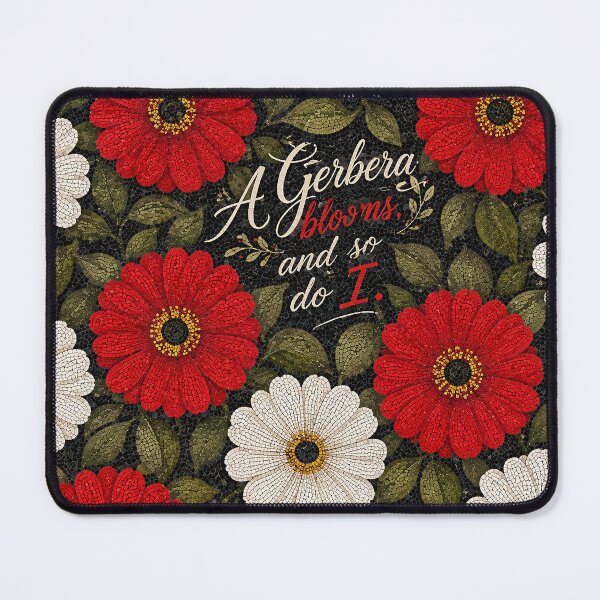 Item preview, - Gerbera Blooms Floral Mosaic – Pillow -  designed and sold by TOLDWAYTSHIRT.