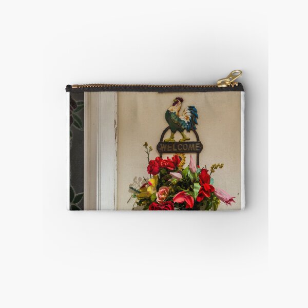 Item preview, Welcome Sign With Rooster And Colorful Floral Wall Hanging Beneath Lourdes Tile designed and sold by Nmallia.