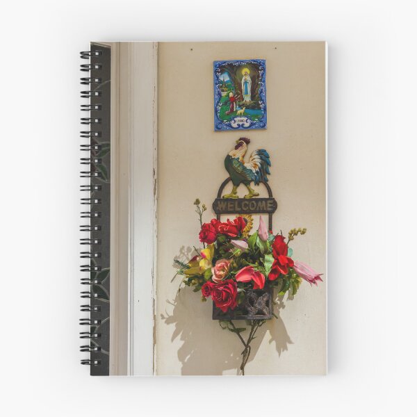 Item preview, Welcome Sign With Rooster And Colorful Floral Wall Hanging Beneath Lourdes Tile designed and sold by Nmallia.