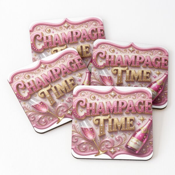 Item preview, Fresh CHAMPAGNE TIME Text Design designed and sold by dazzlemakers.