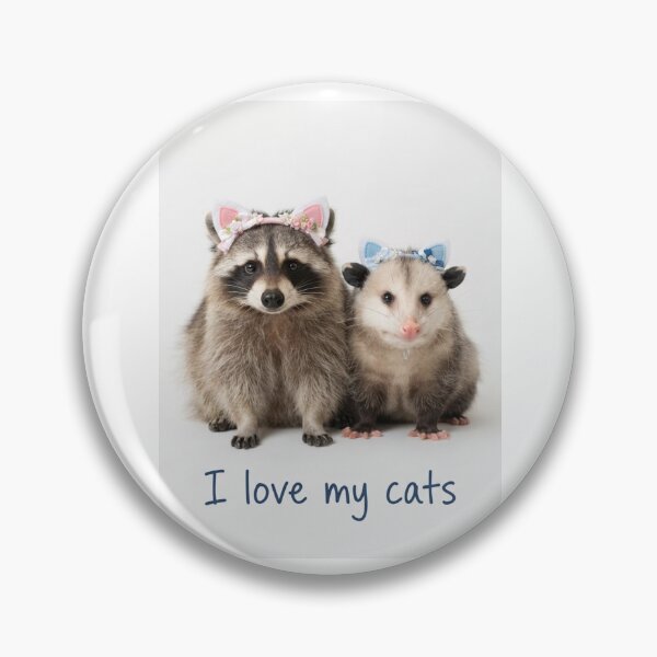 Item preview, I love my cats Opossum raccoon funny sarcastic sarcasm cat kitten kitty parody christmas birthday designed and sold by CheeseBlueprint.