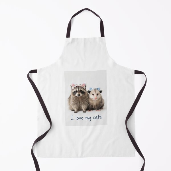 Item preview, I love my cats Opossum raccoon funny sarcastic sarcasm cat kitten kitty parody christmas birthday designed and sold by CheeseBlueprint.