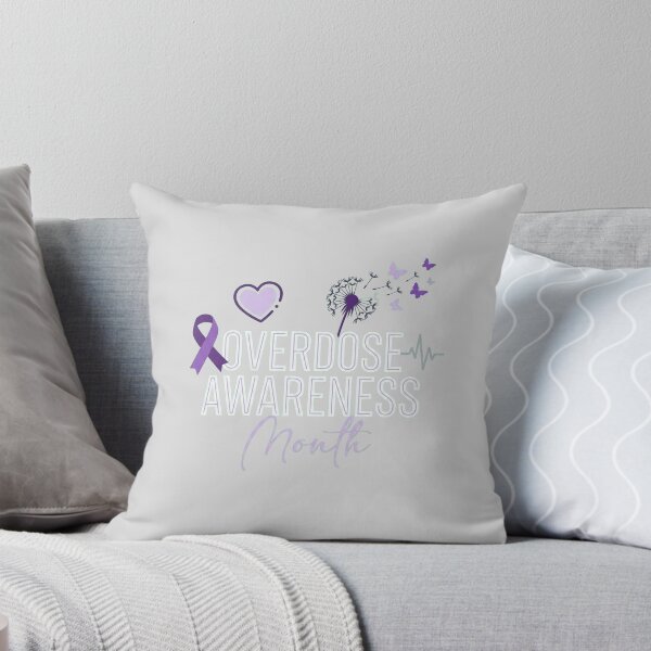 Item preview, Overdose Awareness Month Purple Ribbon Memorial Support designed and sold by by-the-tree.