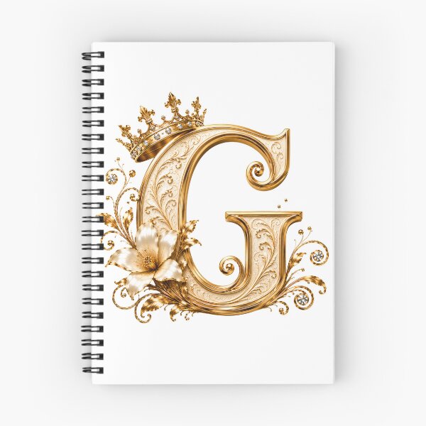 Item preview, Luxury Gold Letter G Monogram with Crown & Lily Flower – Elegant Floral Alphabet Clipart designed and sold by MoodLay.