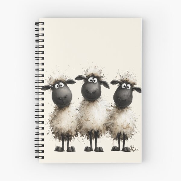 Item preview, Gorgeous Valais Sheep ' 3 Little Lambs ’ BY SHiRLeY MacARTHuR designed and sold by Shirley MacArthur Art.