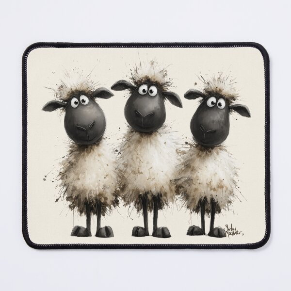 Item preview, Gorgeous Valais Sheep ' 3 Little Lambs ’ BY SHiRLeY MacARTHuR designed and sold by Shirley MacArthur Art.